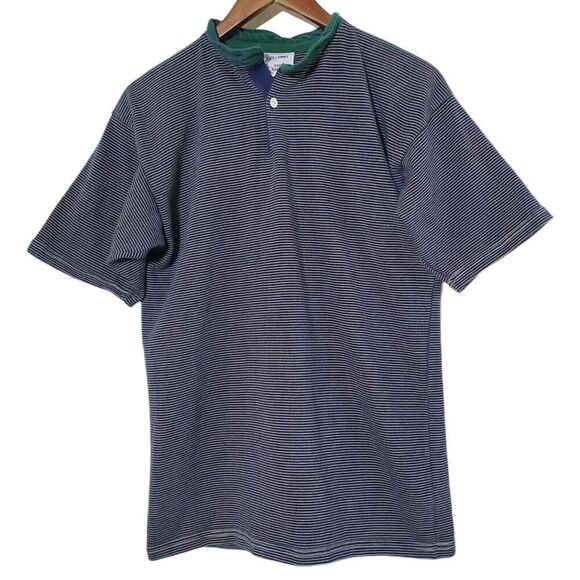 Striped Blue Polo Shirt - Picture 1 of 7